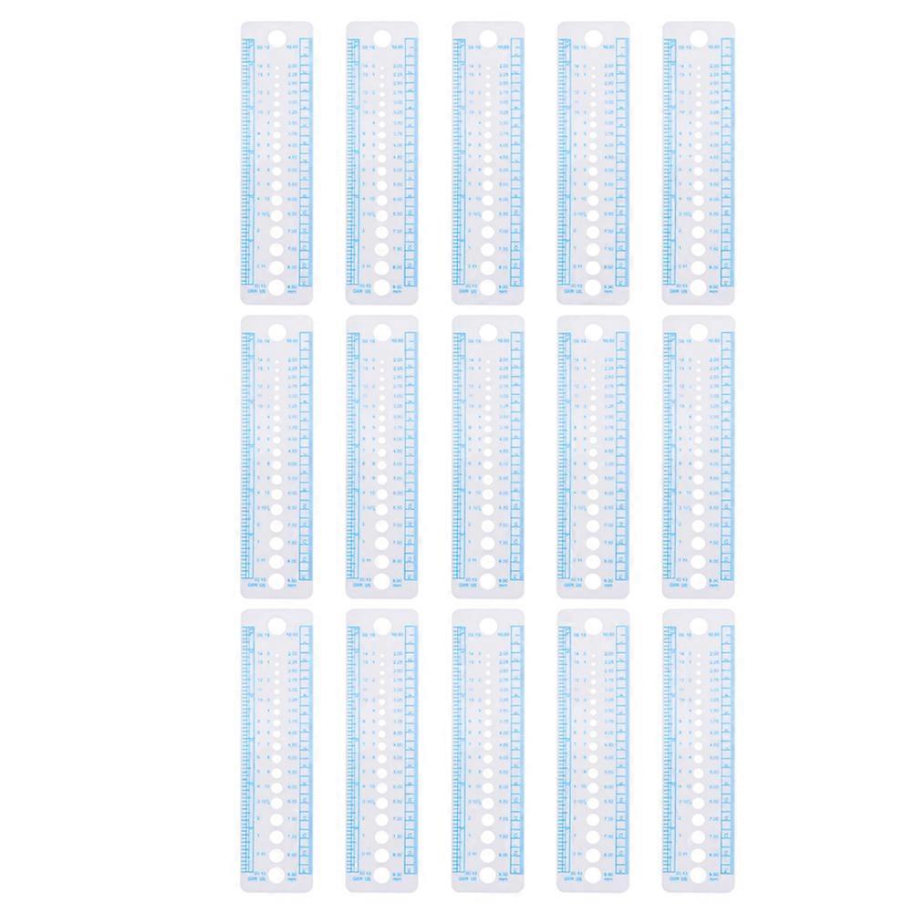Multi-Function Knitting Gauge Portable Needle Ruler for 60Pcs Set