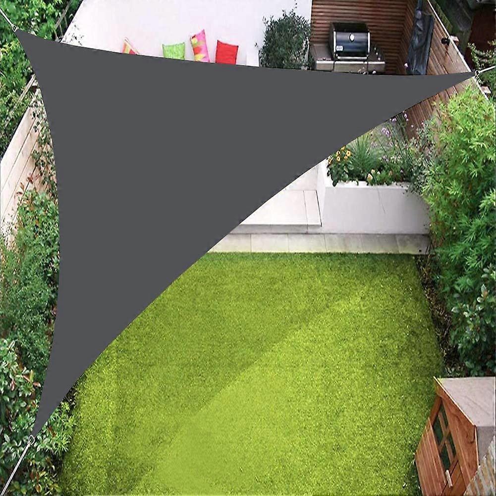 Sun Shade Sails Triangle 3MX3MX3M UV Block Canopy Dark Grey for Patio Garden Backyard Lawn Yard Outdoor Activities