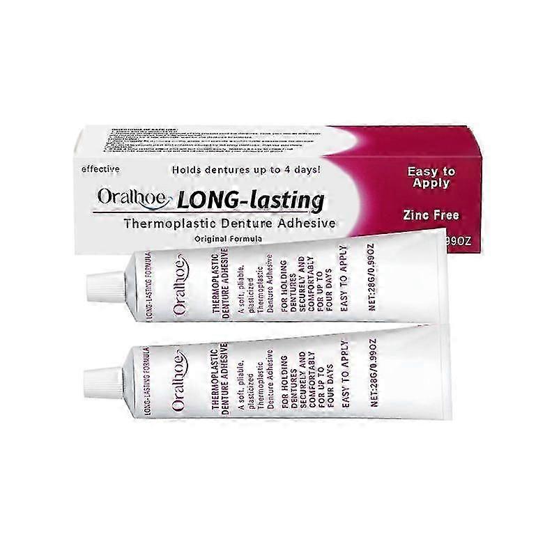 JEREMYTIS Thermoplastic Denture Adhesive, 28g - Secure Hold for Comfortable UK Daily Wear