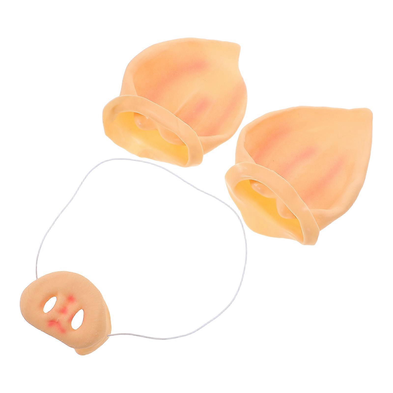 Cosplay Animal Costume Realistic Pig Nose and Ears Set 3Sets