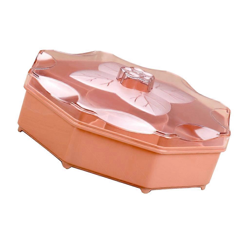 Candy Plate Storage Box for Snacks 2Pcs Rose Red Fruit Serving Tray