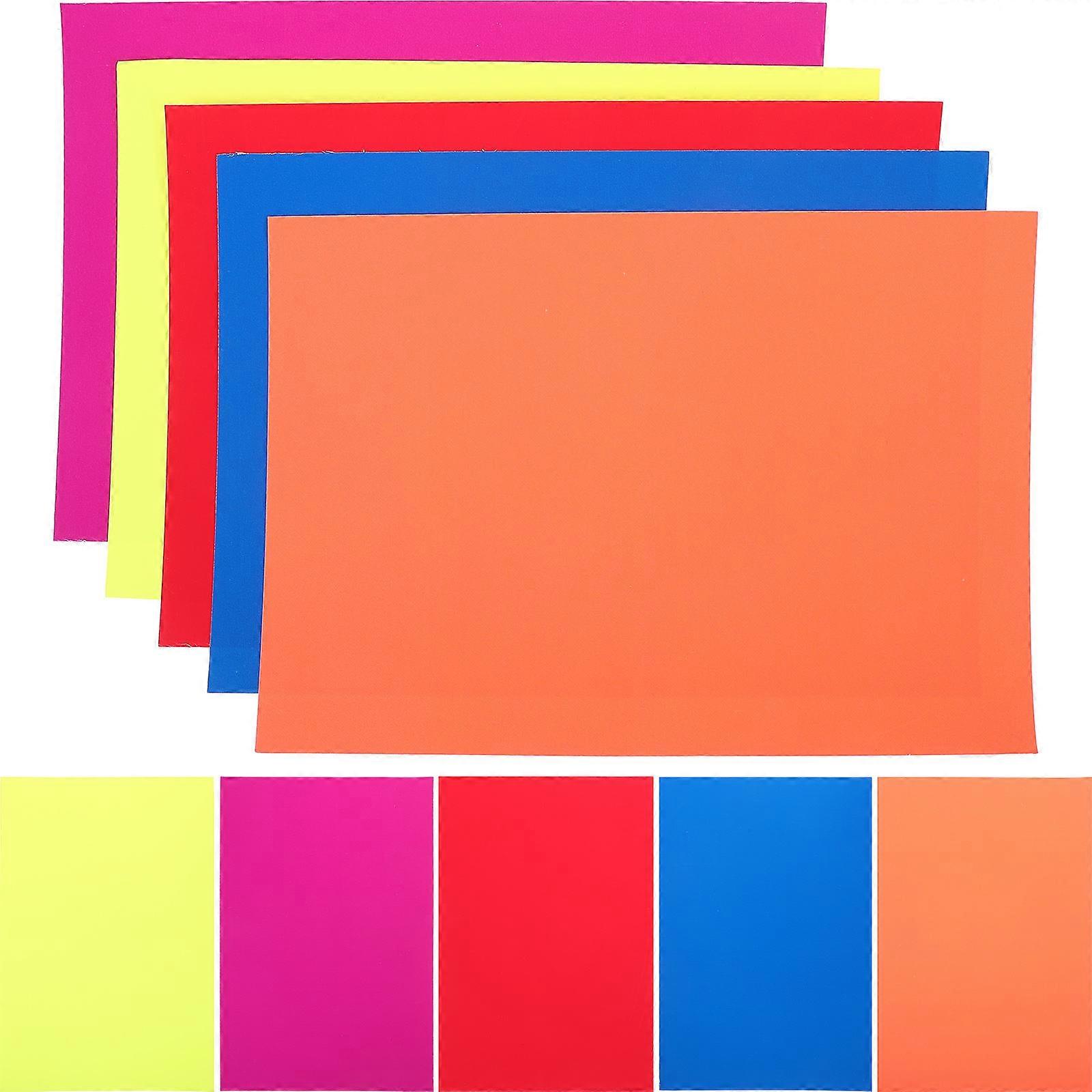 Glow in The Dark Neon Papers for Party Decorations with 20 Sheets Pack