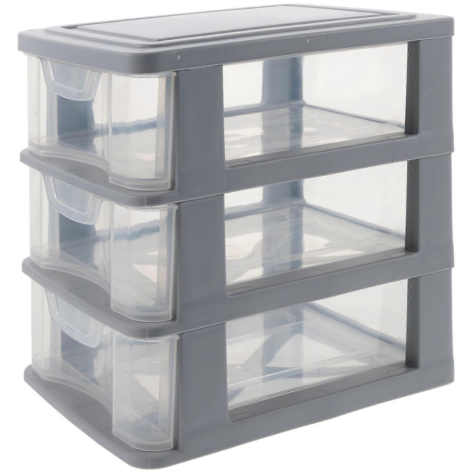 Blue Office Storage Box Organizer for Small Items 2Pcs