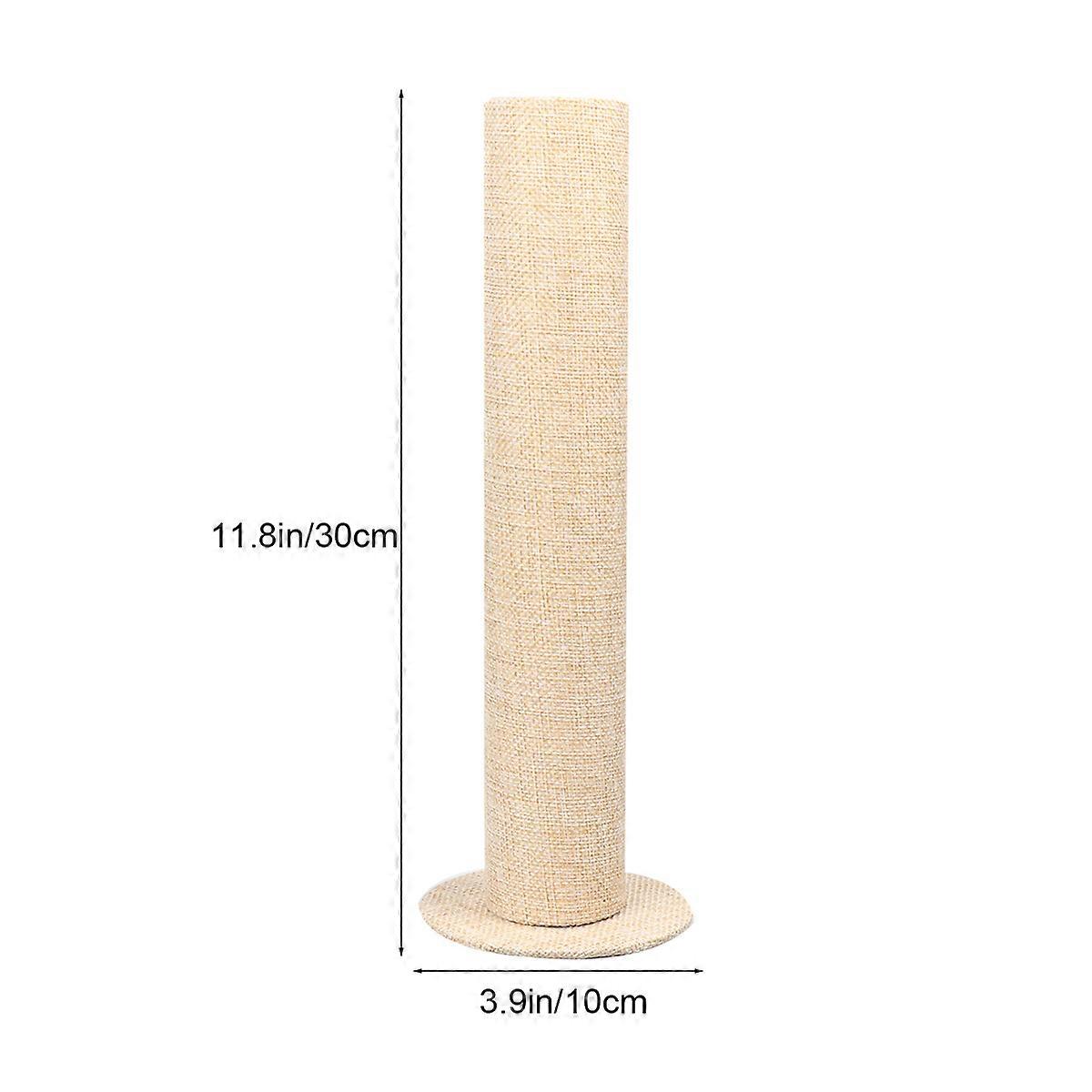 Jewelry Storage Rack 2Pcs Simple Design Bracelet Display Stand Vertical Beige Suitable For Retail Store And Dressing Table Usage