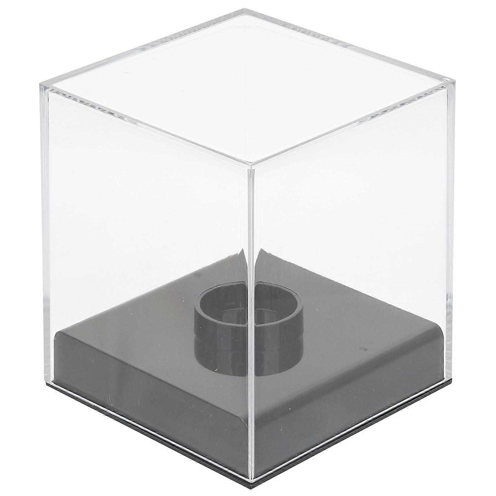 Transparent Baseball Display Holder Clear Display Box Prevent Ball Movement Living Room Use 4.32X3.93X3.93IN 1Set