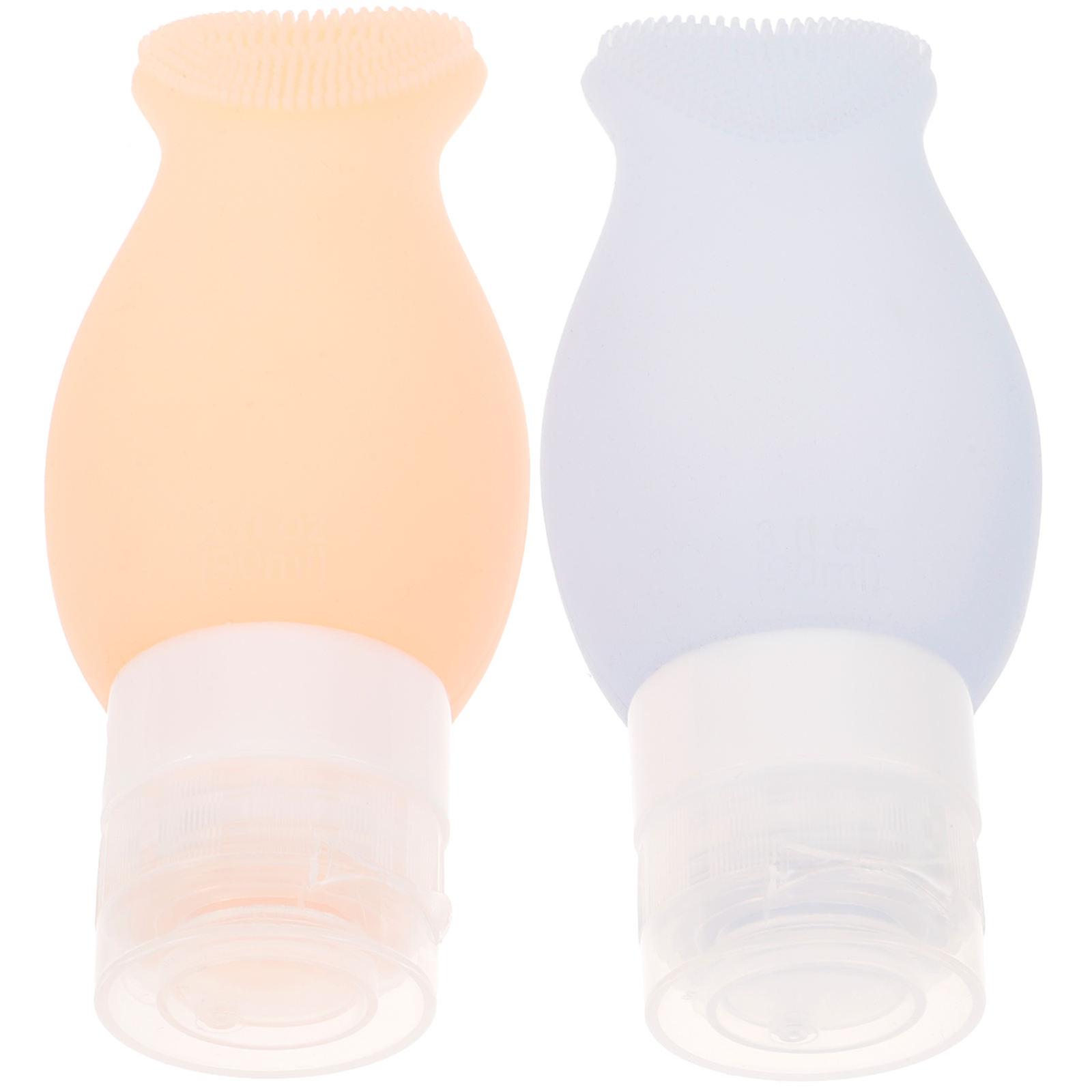 Gel Bottle Silicone Squeeze Bottles for Cosmetic Use 2Pcs Pack