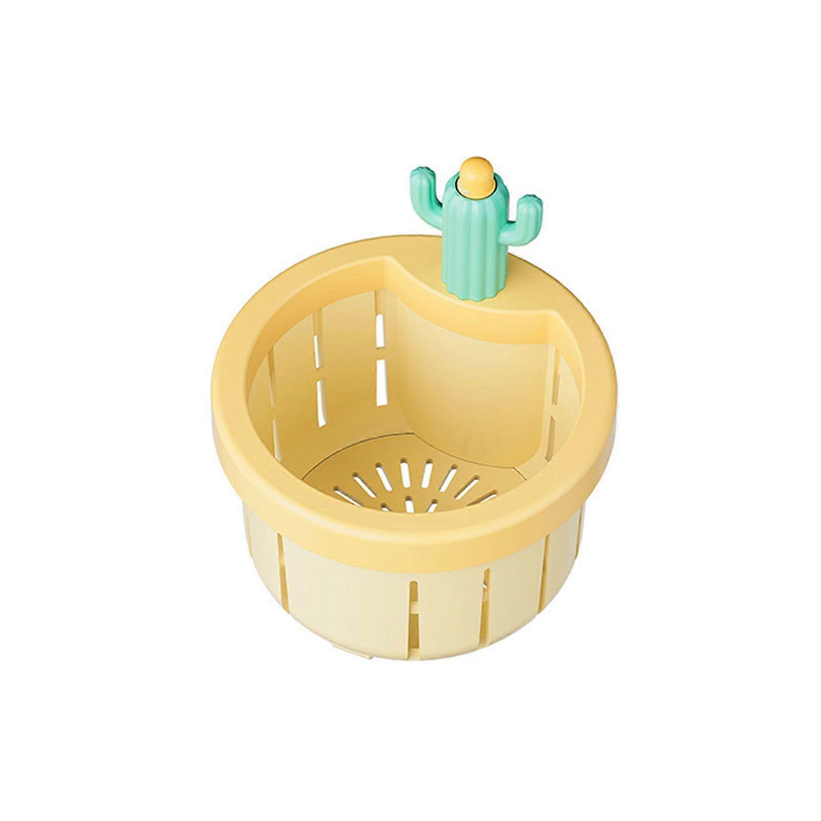 Drain Basket Funnel for Kitchen Sink Multifunctional Drain Basket Transparent