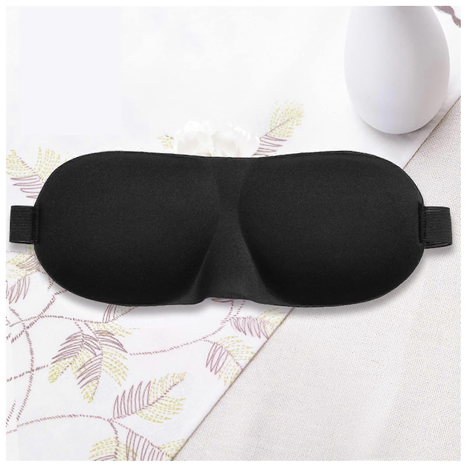Eye Mask for Sleeping 3D Sleep Mask for Eyes Bandage Silk Soft Massage Eye Mask Noir No Nose Wing 1 Count