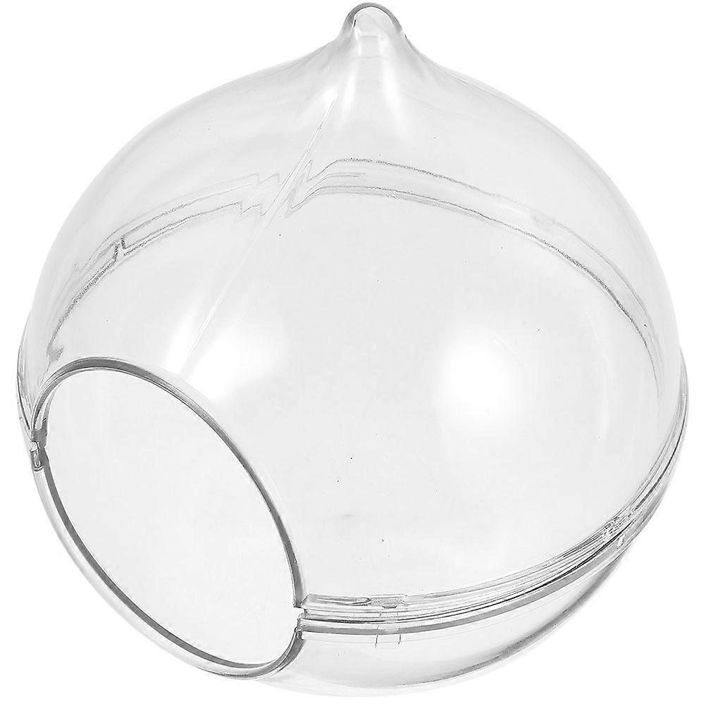 Hamster Bathtub Acrylic Cage Accessory for Bathing 3Pcs Transparent Container