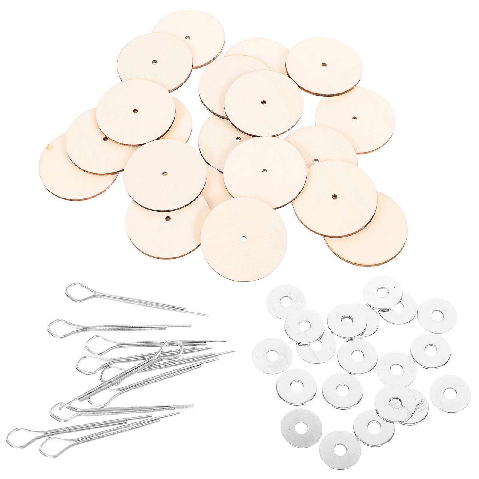 Bear Joint Accessories 20 Set Rotatable Limbs DIY Craft for Plush Toy and Bear Silver Size 40MM