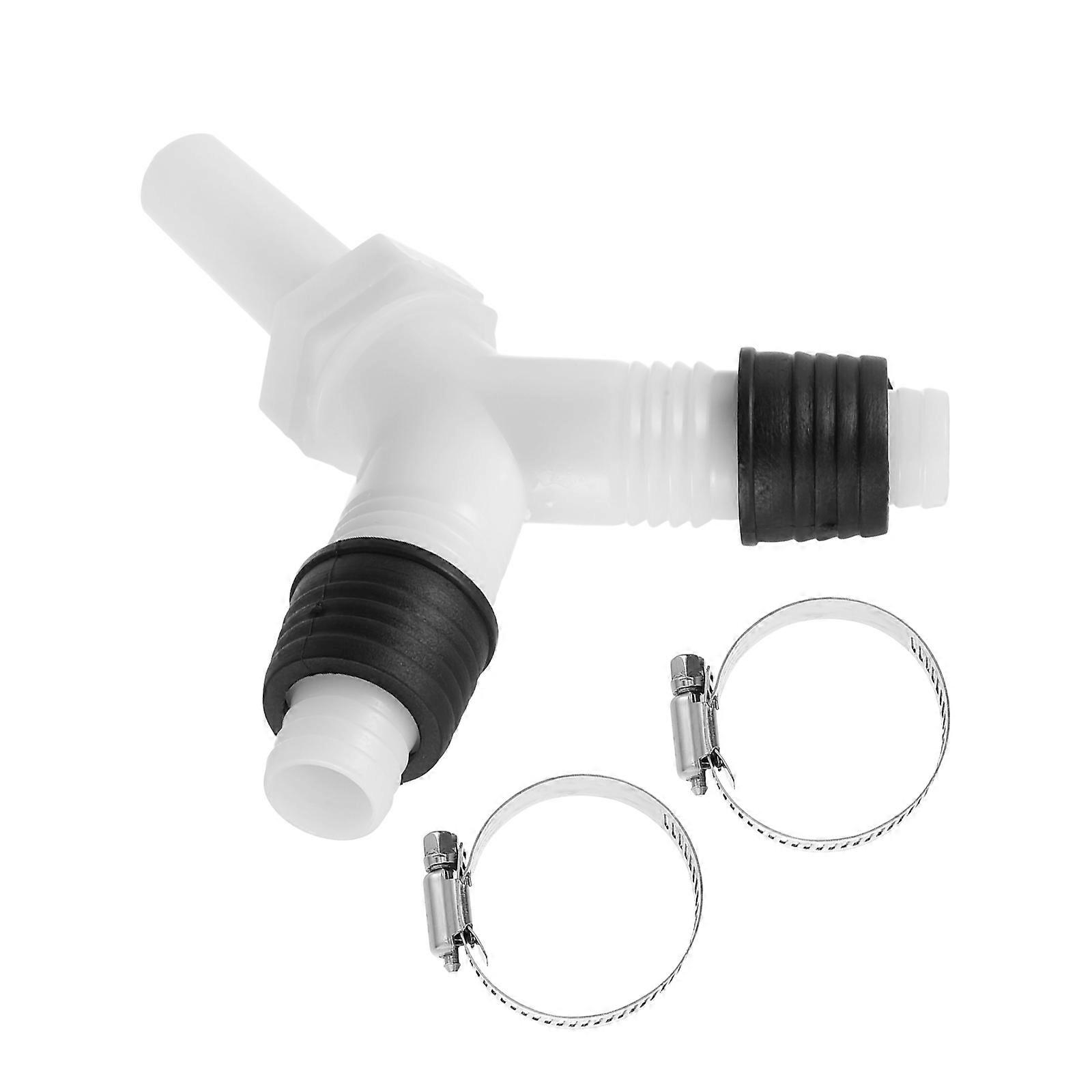 Plastic Floor Drain Connector Y-Shaped Adapter for Washing Machine 4Pcs