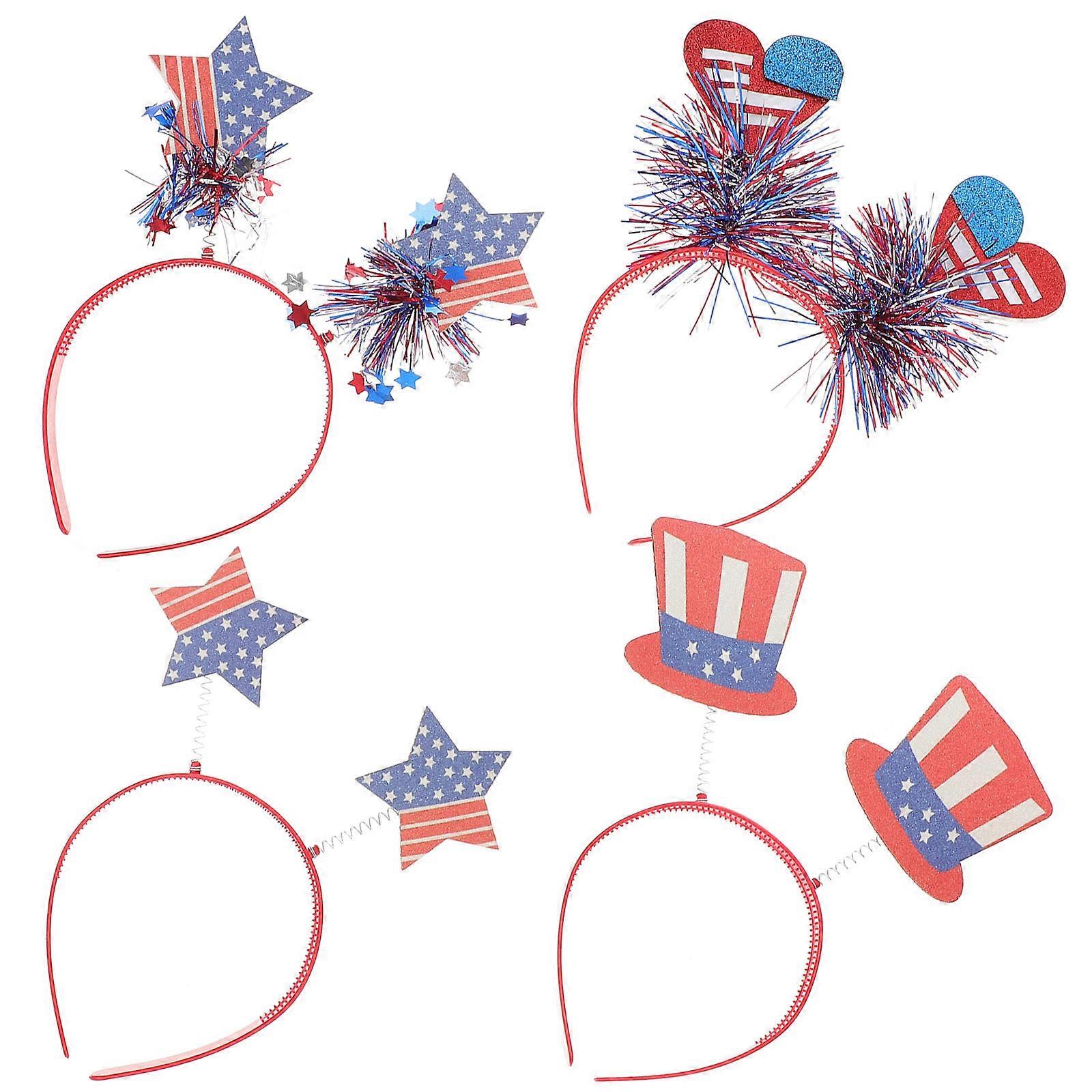 Star Headbands Fourth of July Accessories for Decoration 16Pcs