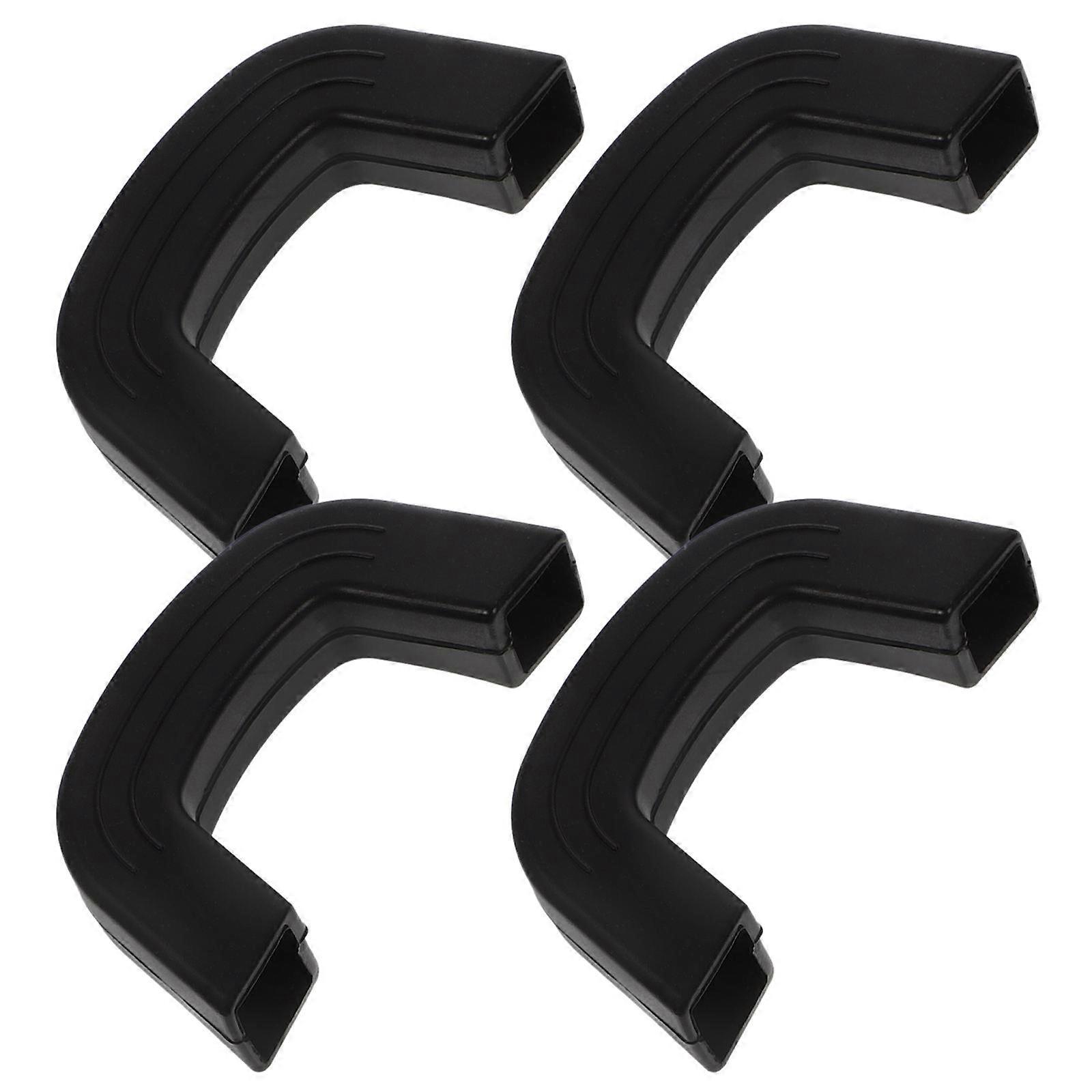 8Pcs Silicone Pot Handle Holders for Kitchen Protection Use Black Covers