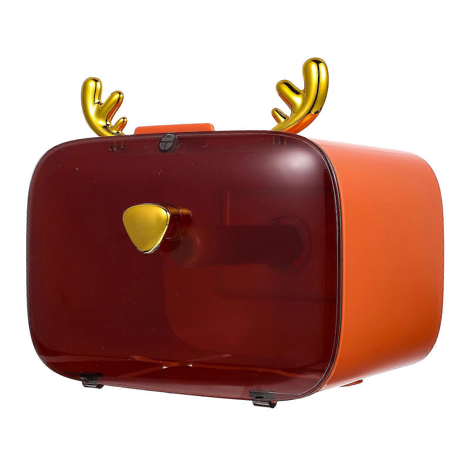 Wall Mount Roll Paper Holder for Bathroom Tissue Storage Use