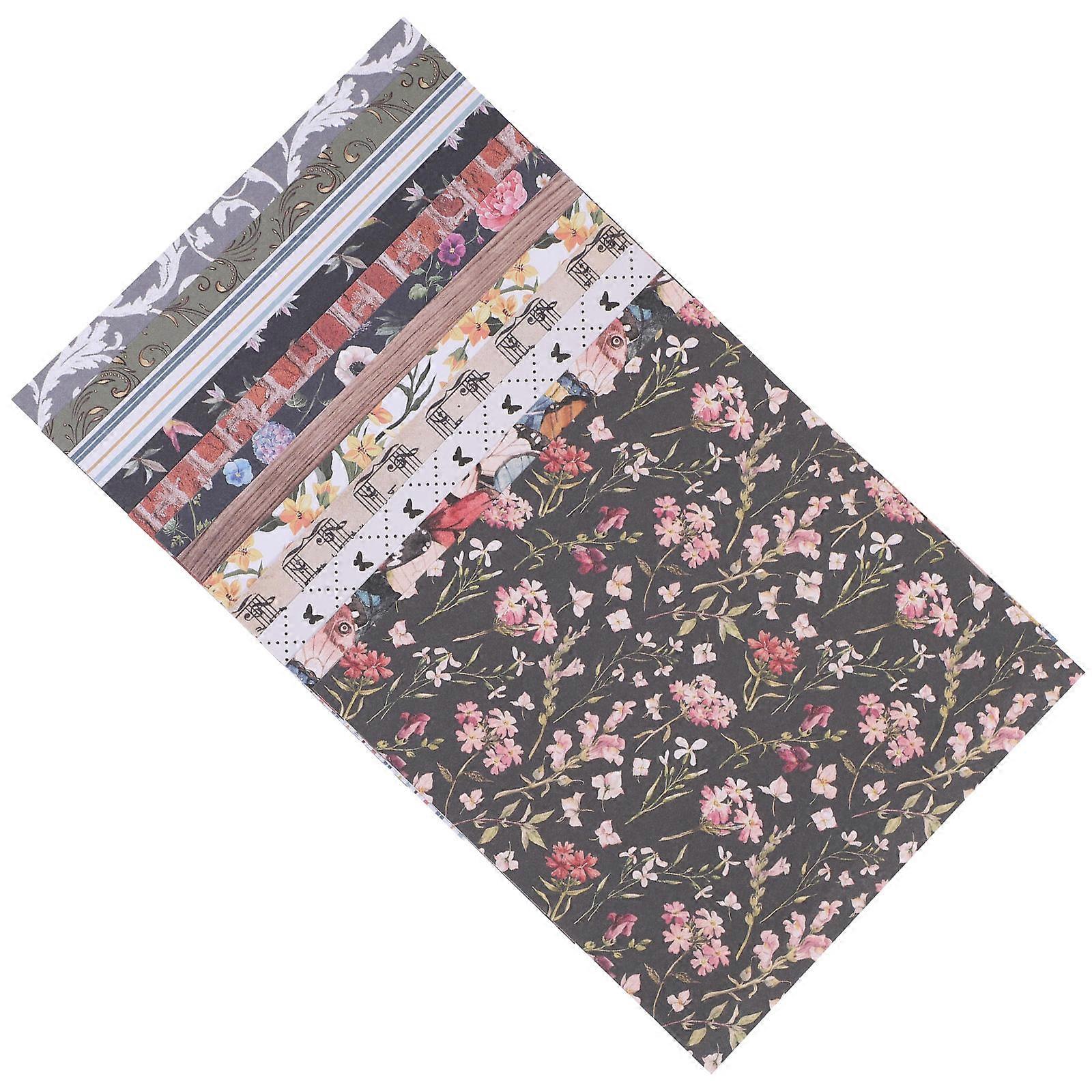 Decorative Scrapbook Papers Scrapbook Paper for 48Pcs Vintage DIY Use