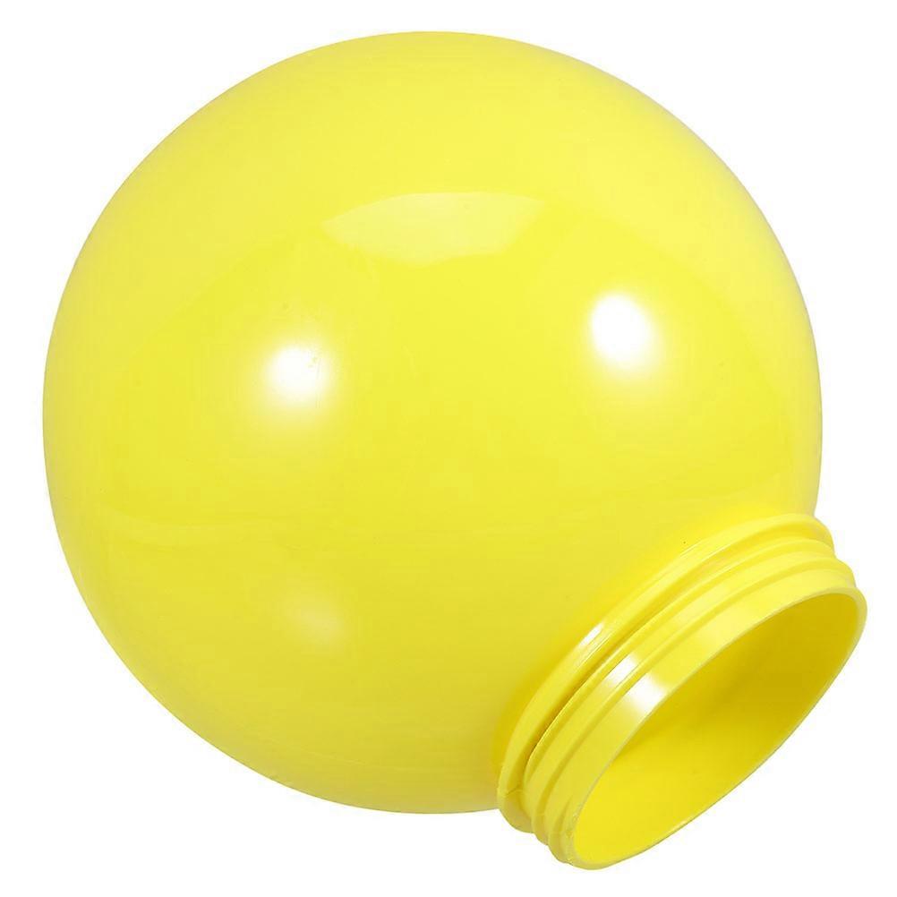 Abat-jour rond d'extérieur jaune en acrylique de remplacement pour lampe globe