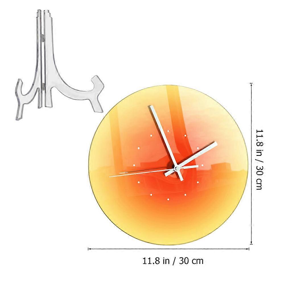 Acrylic Wall Clock Indoor Wall Clock for Home Use 2Pcs