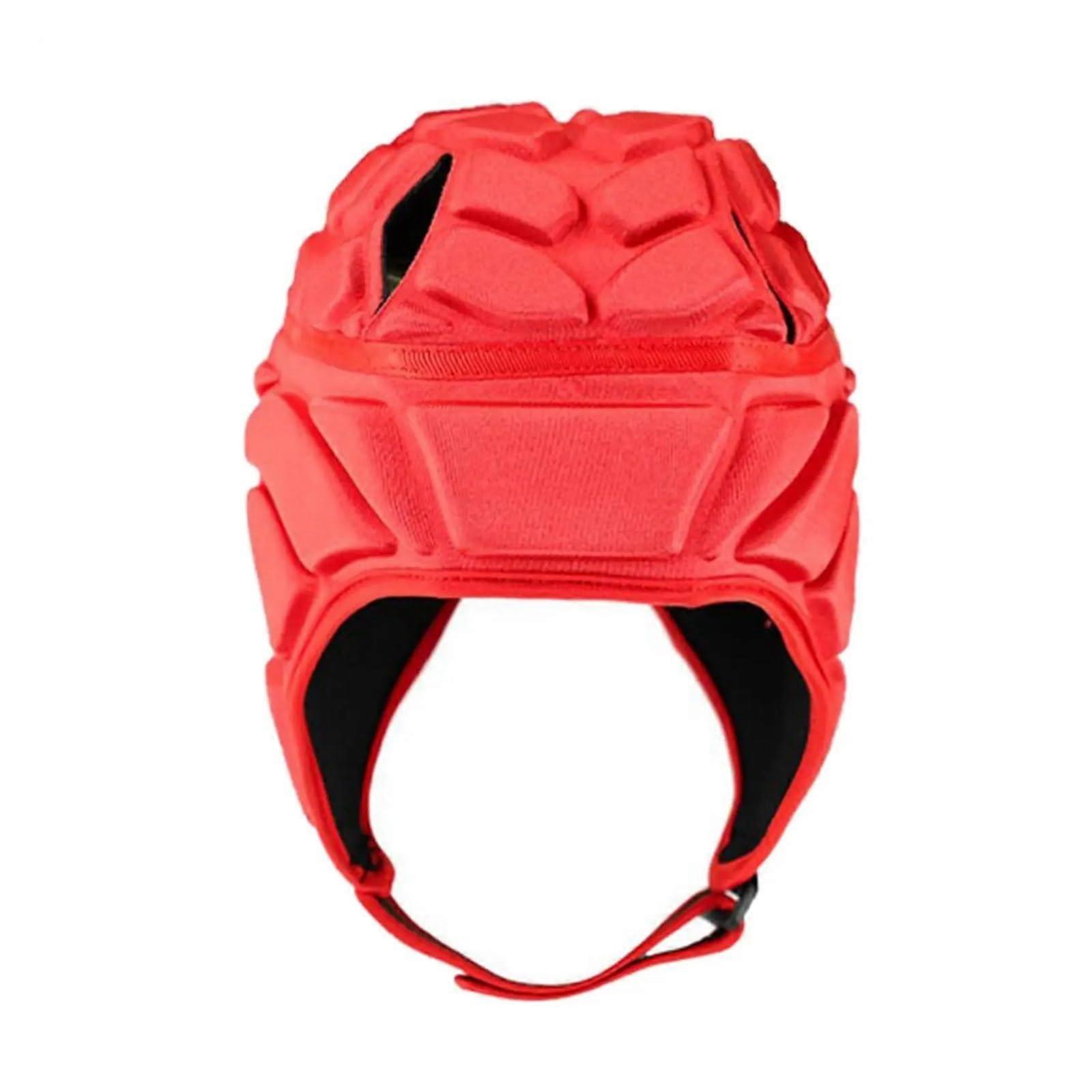 Soft Helmet Rugby Helmet Headgear 7v7 Flag Football Headguard Shockproof Red XL Head Protector