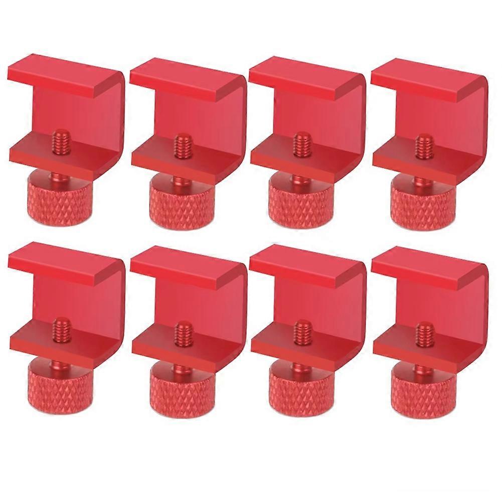 8pcs 3D Printer Parts Platform Heated Adjustable Bed Clip Red