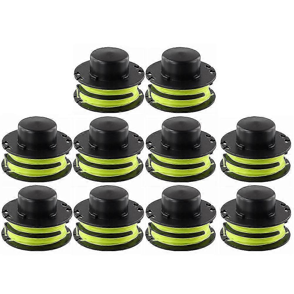 10 Stücke für Ryobi RLT3025F / RLT3025S / RLT3525S Fadenspulen Rasenmäher Nylonseilspule, RAC119