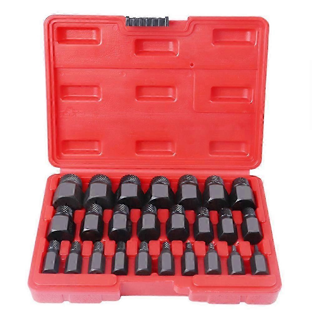 25Pcs Screw Extractor Set Hex Head Multi-Spline Easy Out Bolt Extractor Setkx