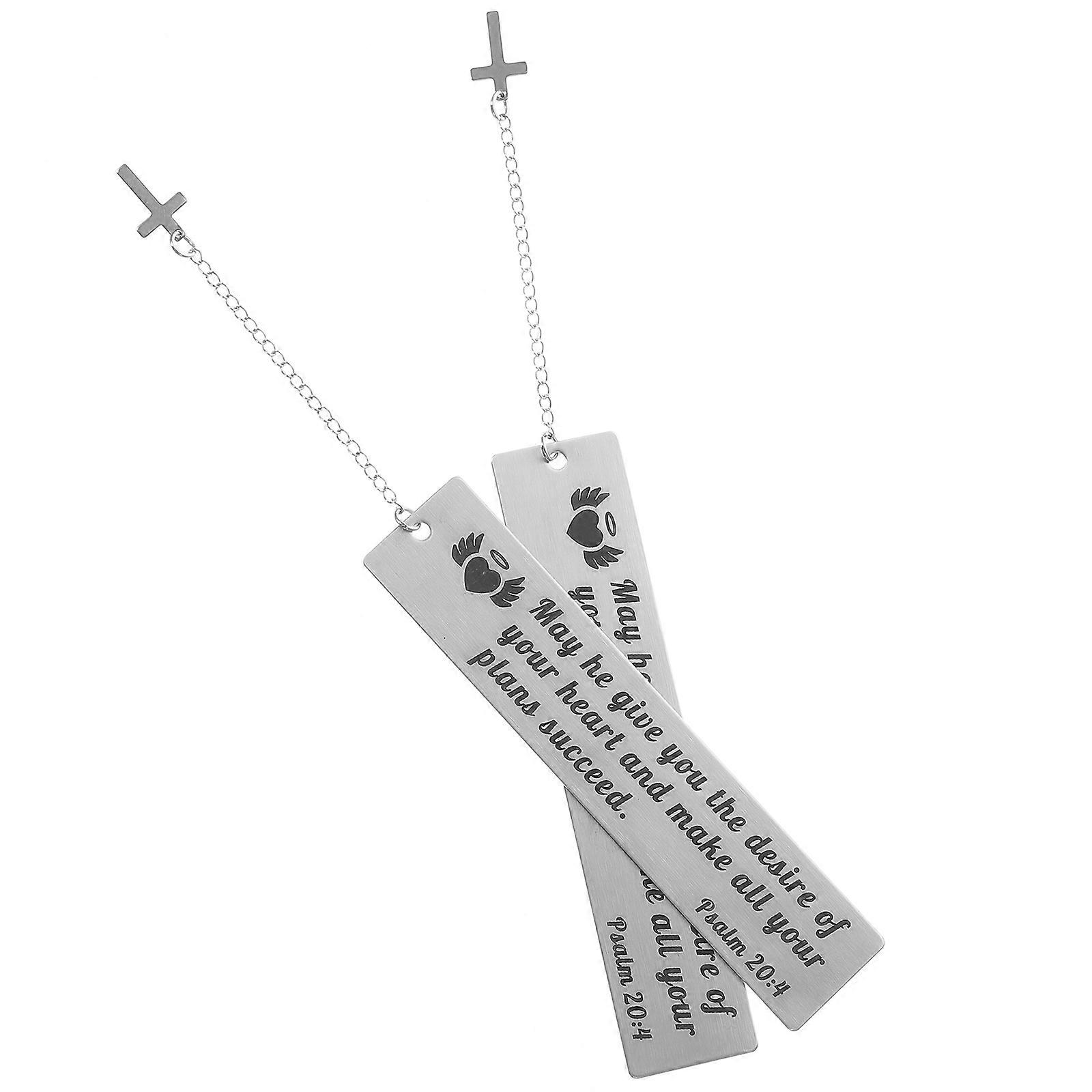 Creative Metal Bookmark for Book Reading 4Pcs Silver Set