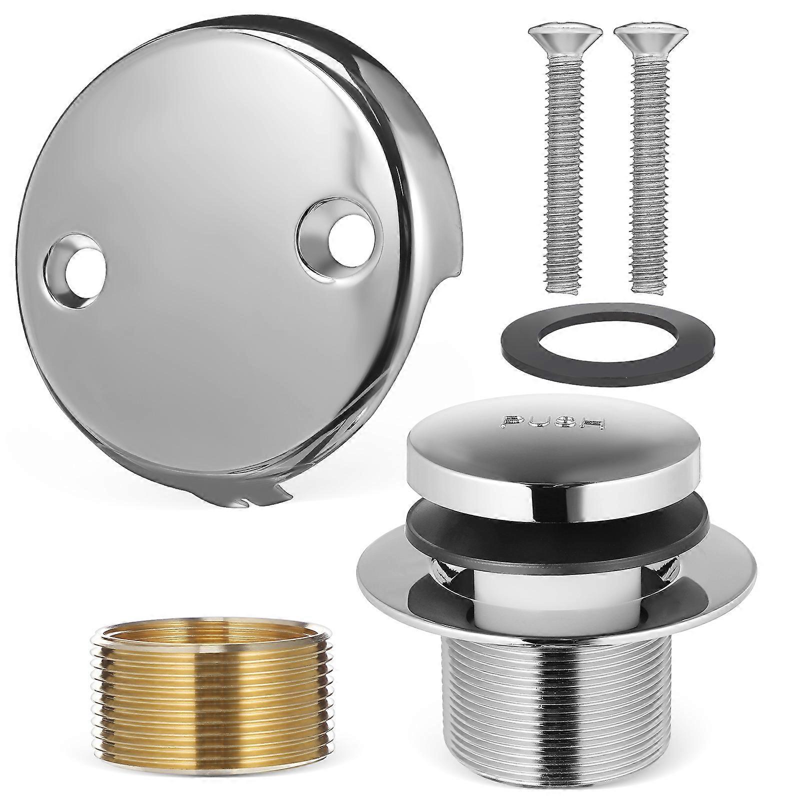 Bathroom Tub Drain Stopper Kit for Bathtub Drain Replacement 2Sets