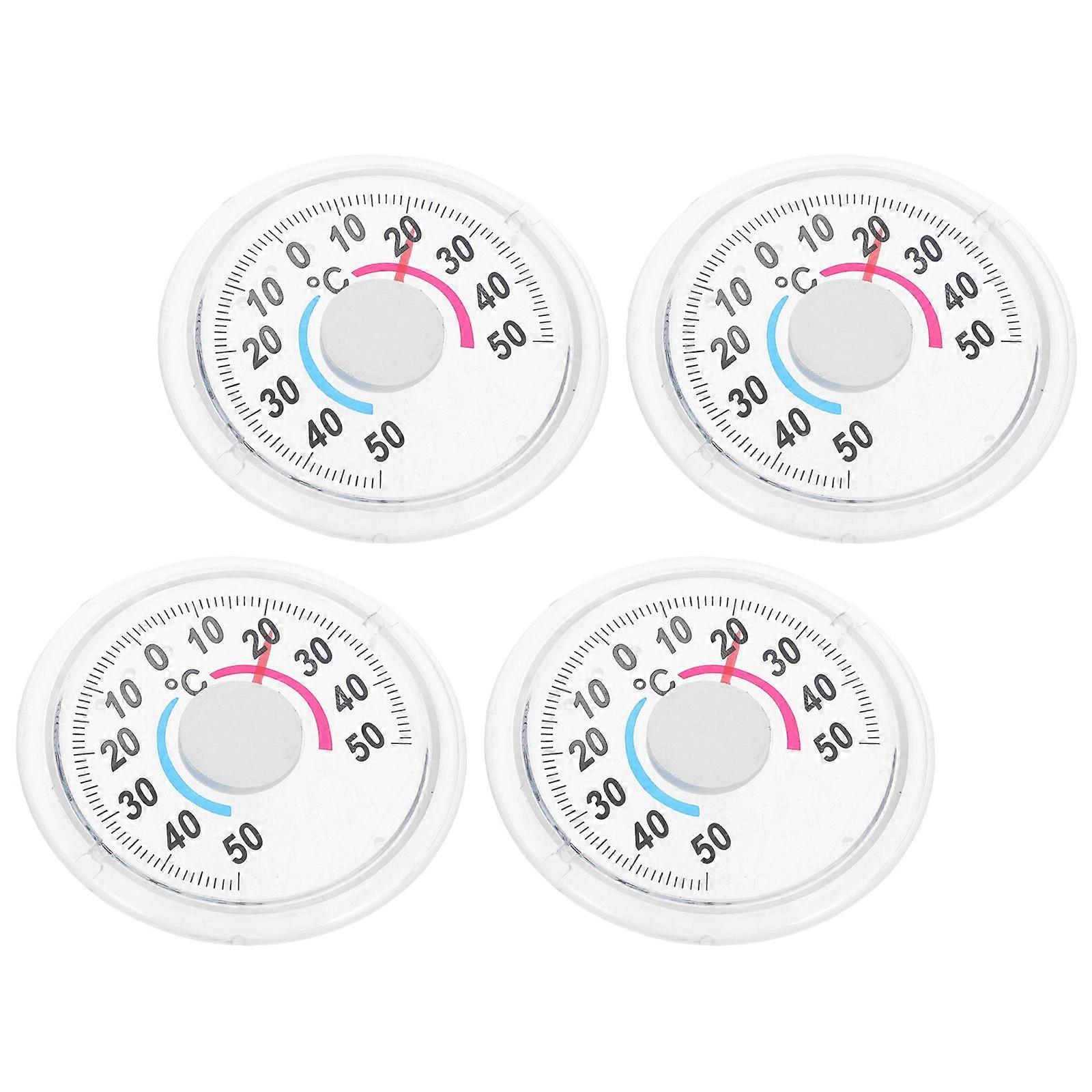 Temperature Gauge Round Window Meter for Accurate Home Garden Monitoring 16Pcs