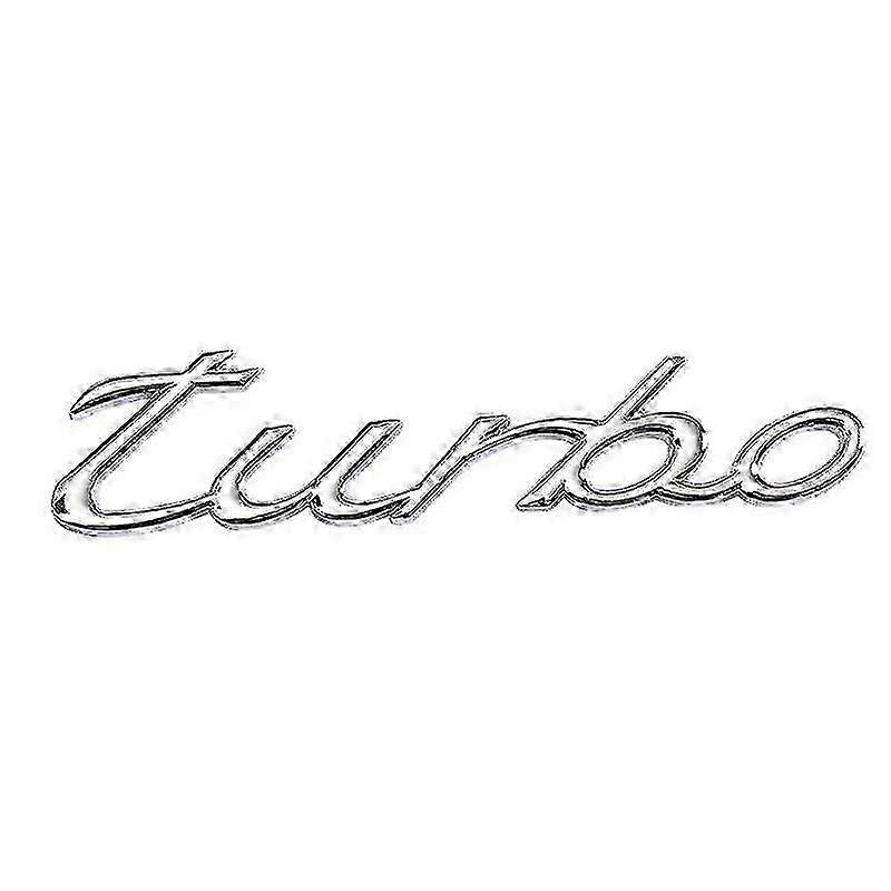 Chrome Silver Matt Gloss Shiny Black Trunk Letters " Turbo " Emblems For Porsche Cayenne Boxster Macan Panamera Carrera Cayman 2025