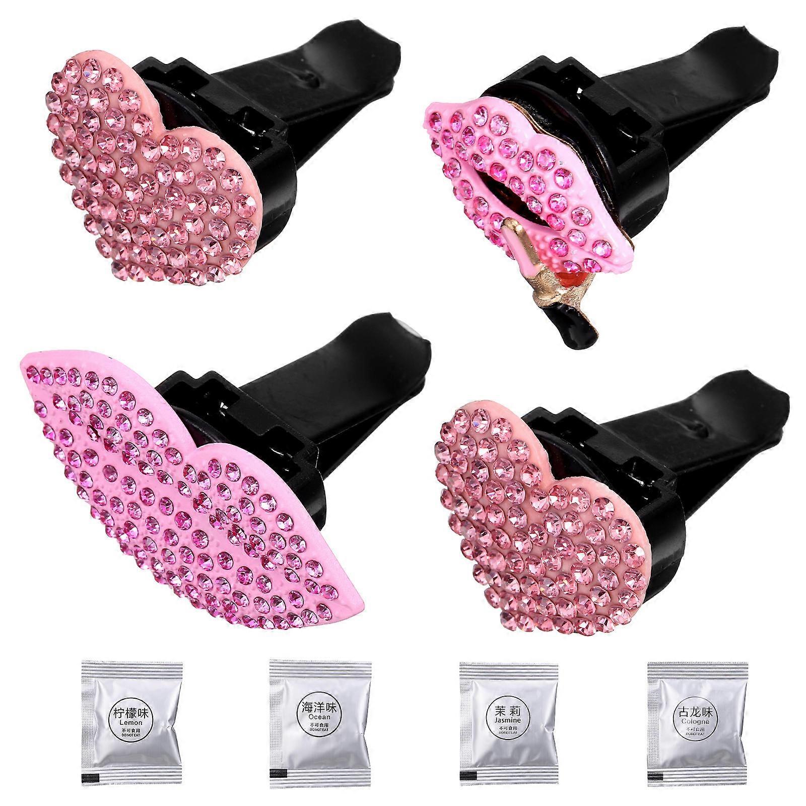 Car Vent Diffuser Clips Air Outlet Freshener Metal Material 8Pcs Set