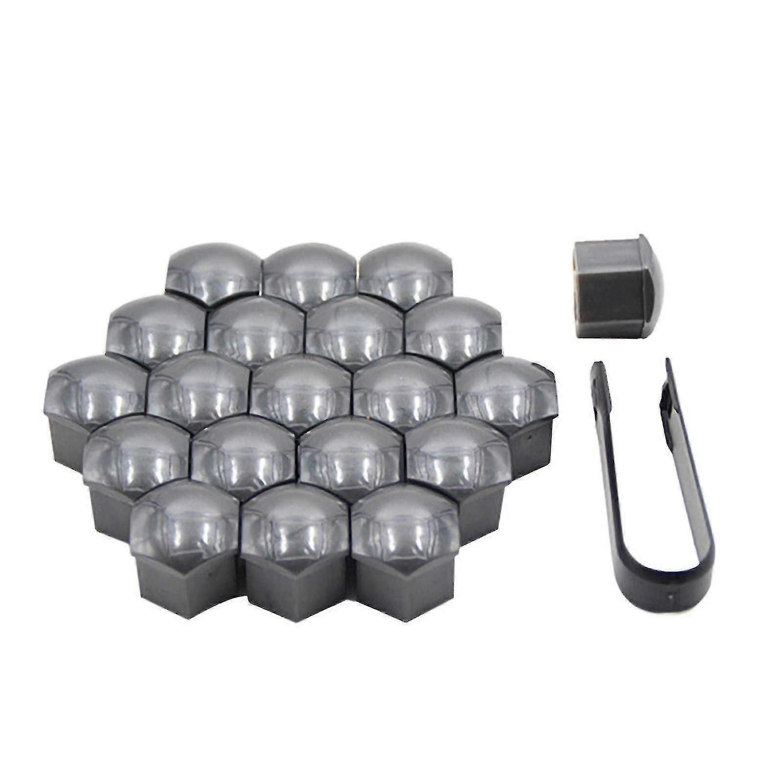 20st Hjulmutterskydd Hög seghet Skyddande plast Dammtät däckskruvlock för bil