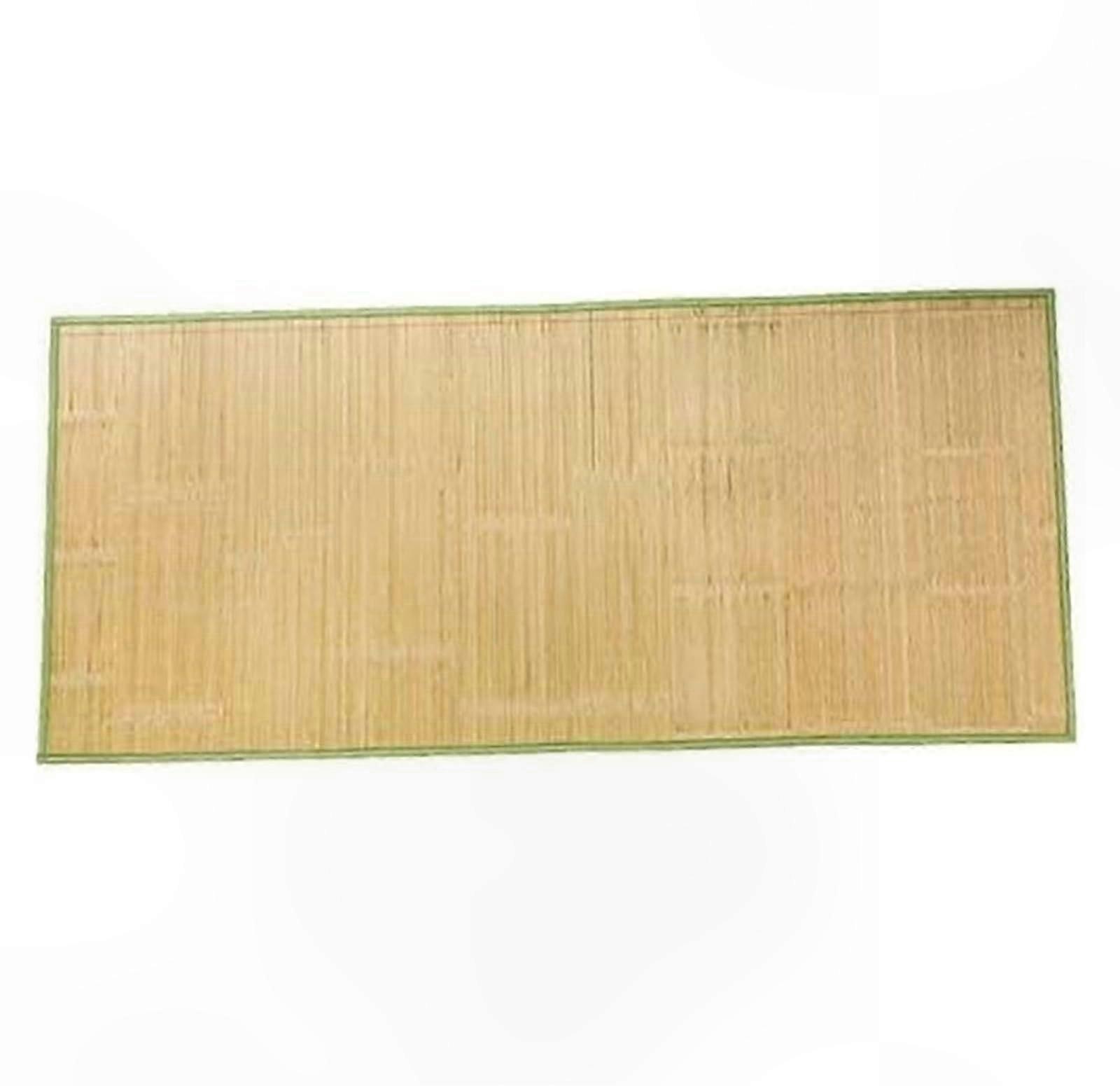 Cooling Rattan Sleep Pad with Anti-Slip Surface for Summer Comfort, Bamboo Mat for Smooth Airflow Support