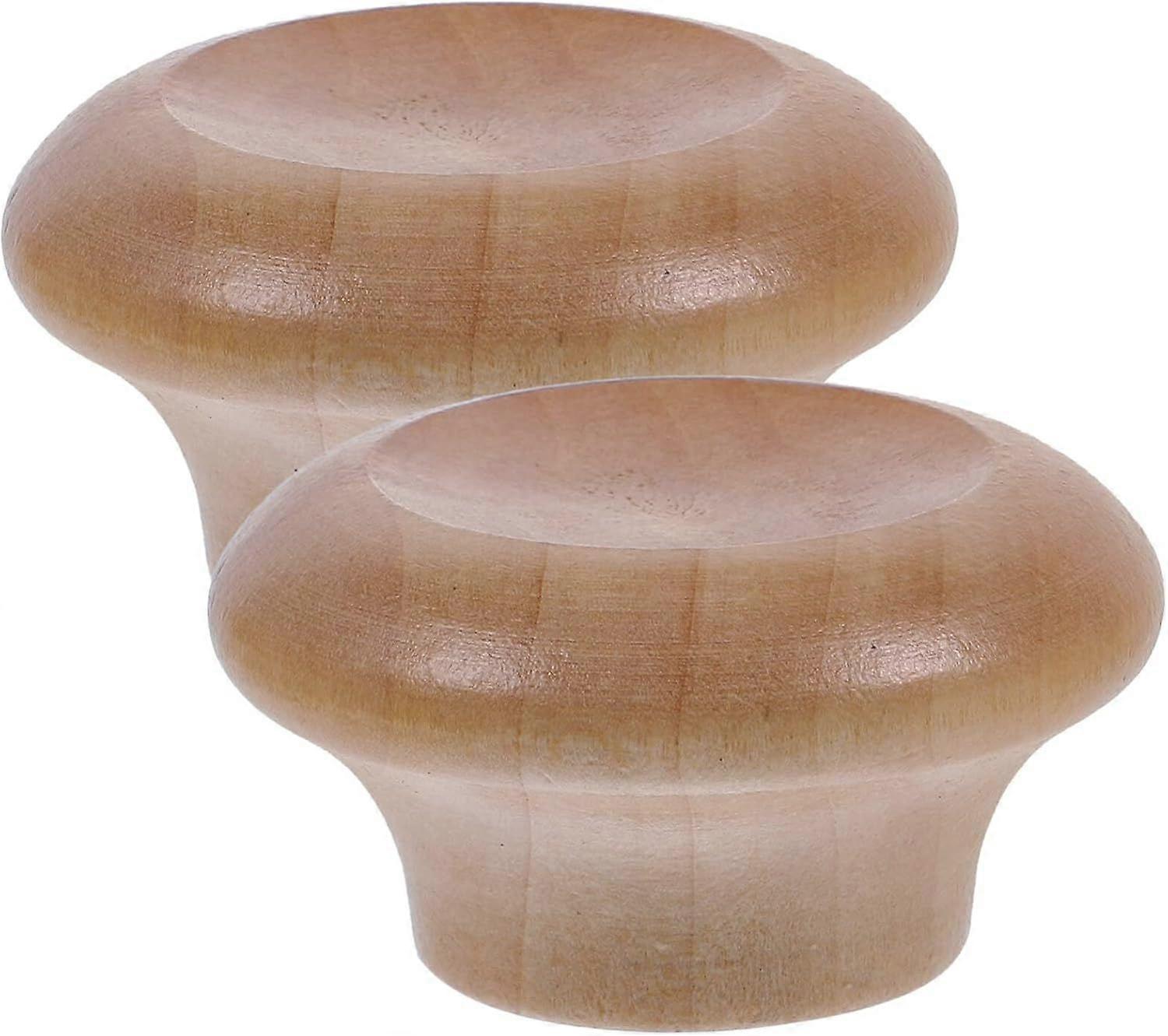 2pcs Solid Wood Pot Cap Top Bead Wooden Pot Lid Knobs for Kitchen Replacements Saucepan Lid Handle Cookware Lid Handle Handles Pot Cover Knobs Lid Rep