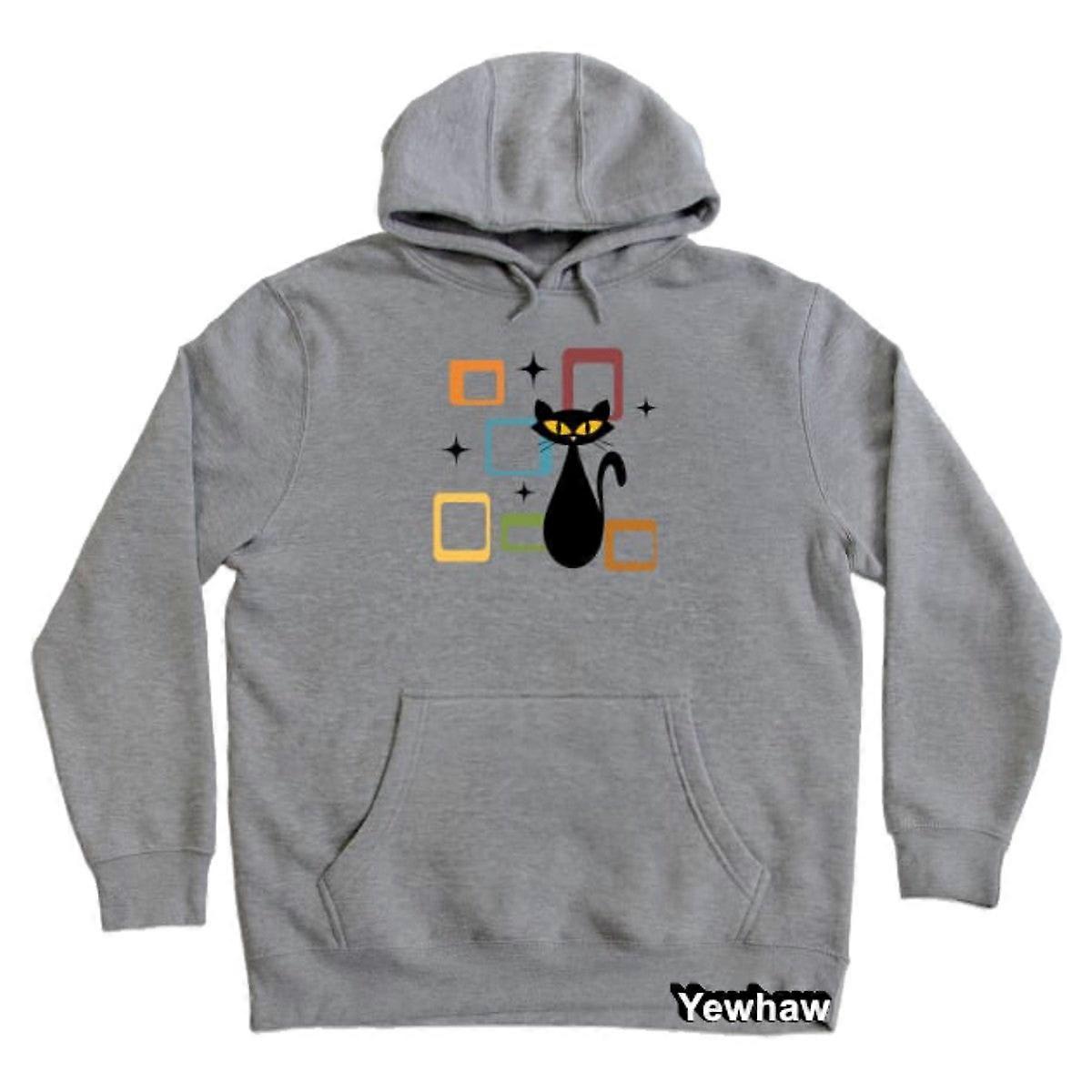 Mid Century Black Cat Hoodie