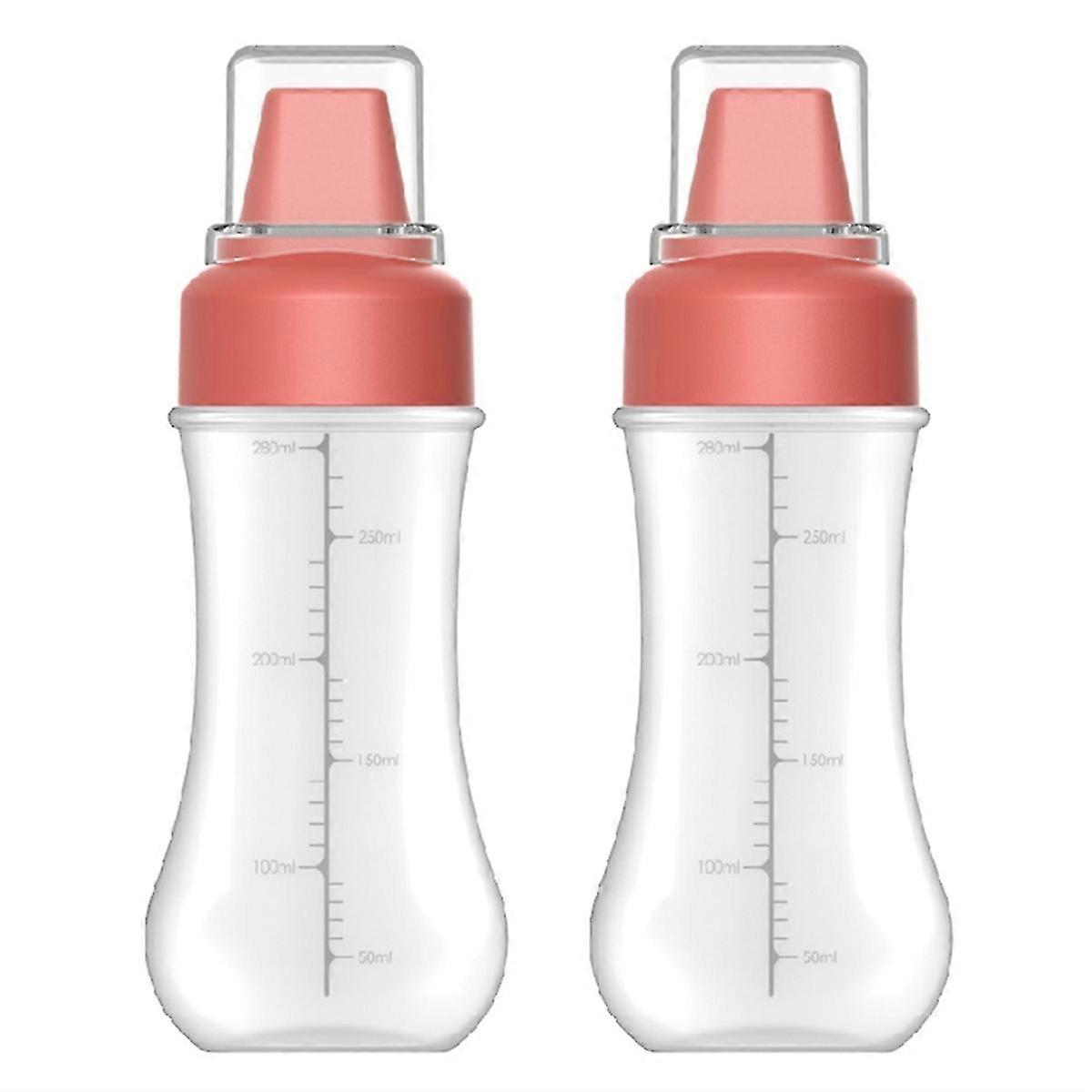 Multi-Hole Squeeze Bottle Squeeze-Type Seasoning Bottle Squeeze Bottle with Scale for Kitchen Food 350ML B SZRH