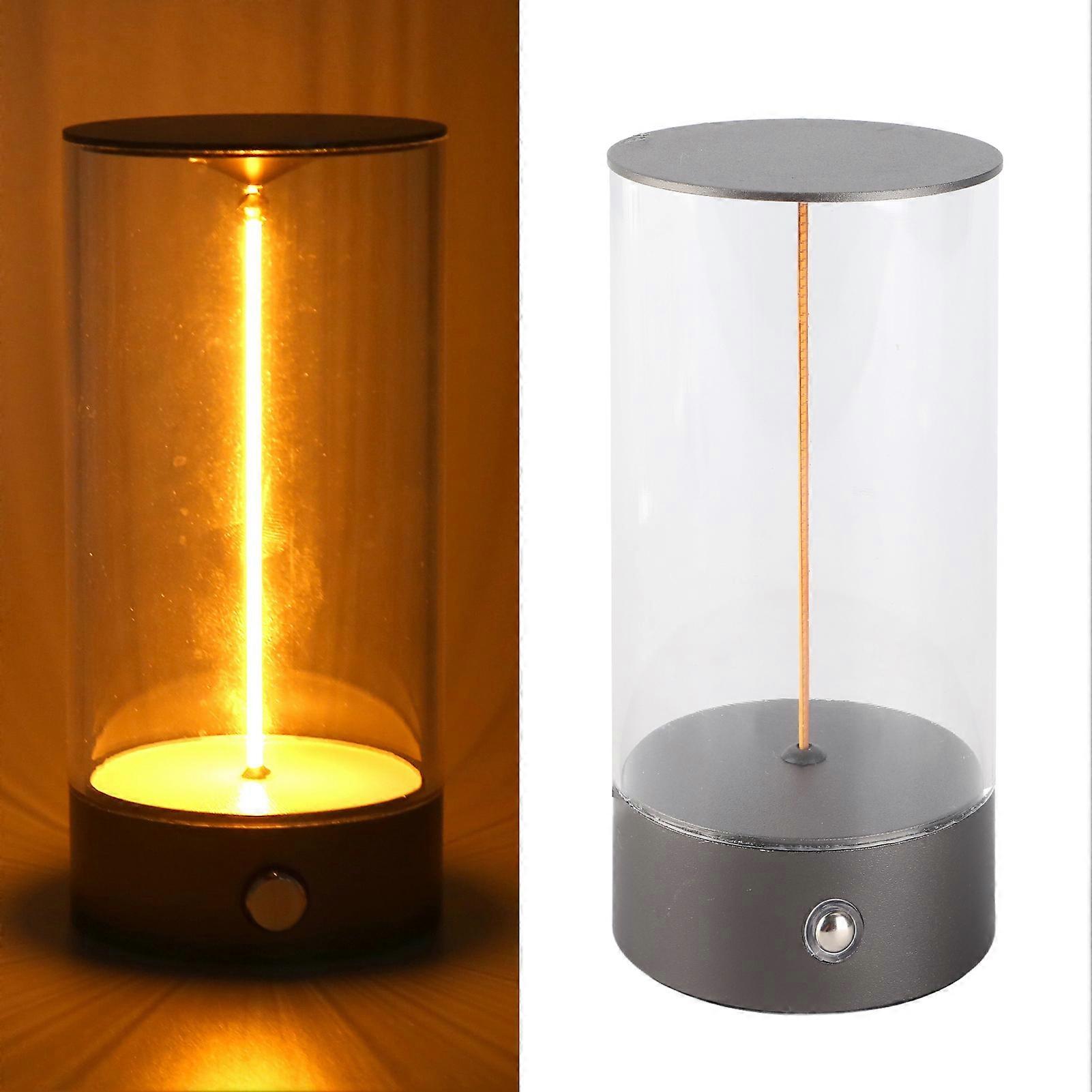 Bedside Night Light Touch Dimmable USB Charging Minimalist LED Table Lamp for Bedroom Nightstand S 