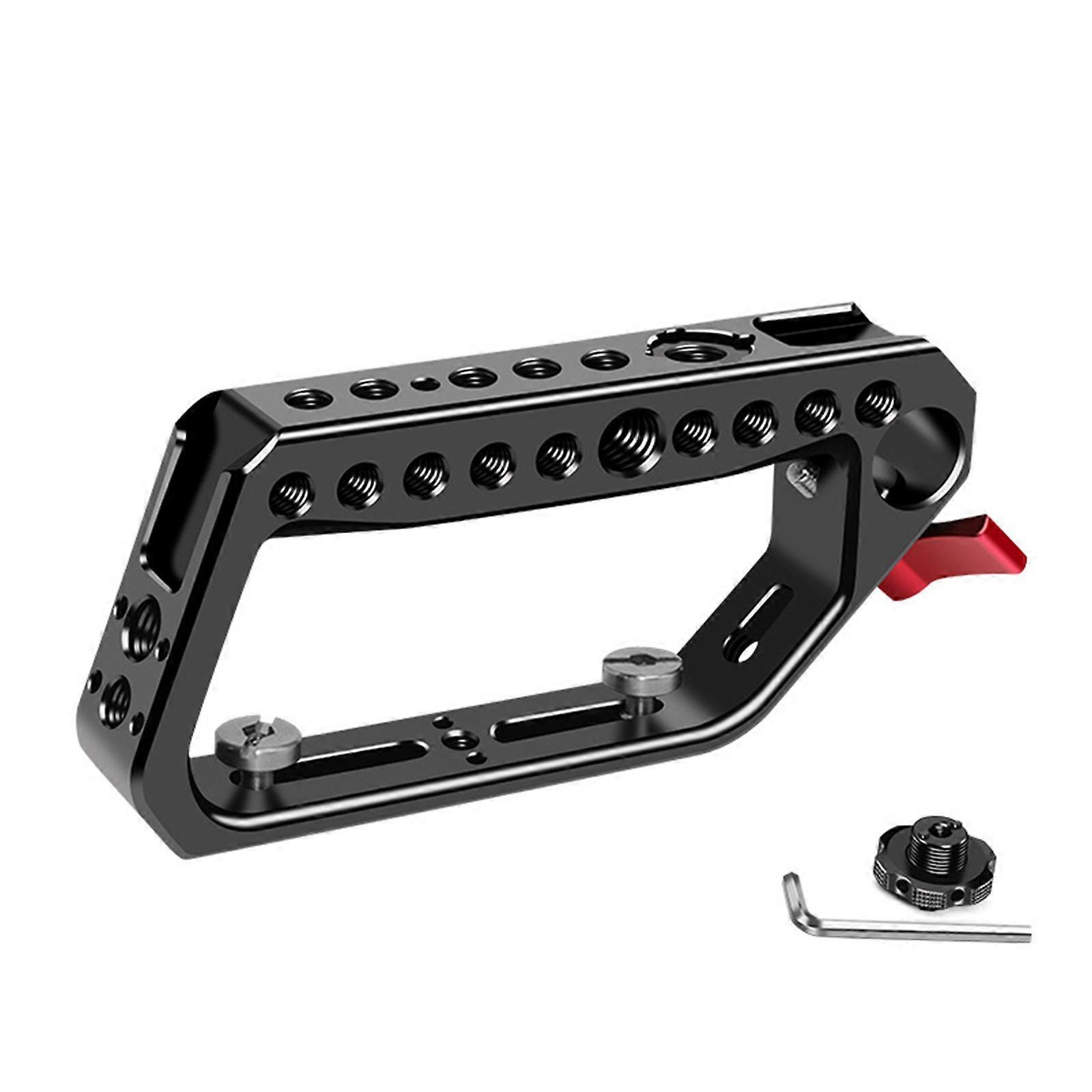 DSLR Camera Cage Equipped With Ergonomic Rings Handle Double Cold Shoe Slot For MultiDevice Setups Professional Use Multicolor