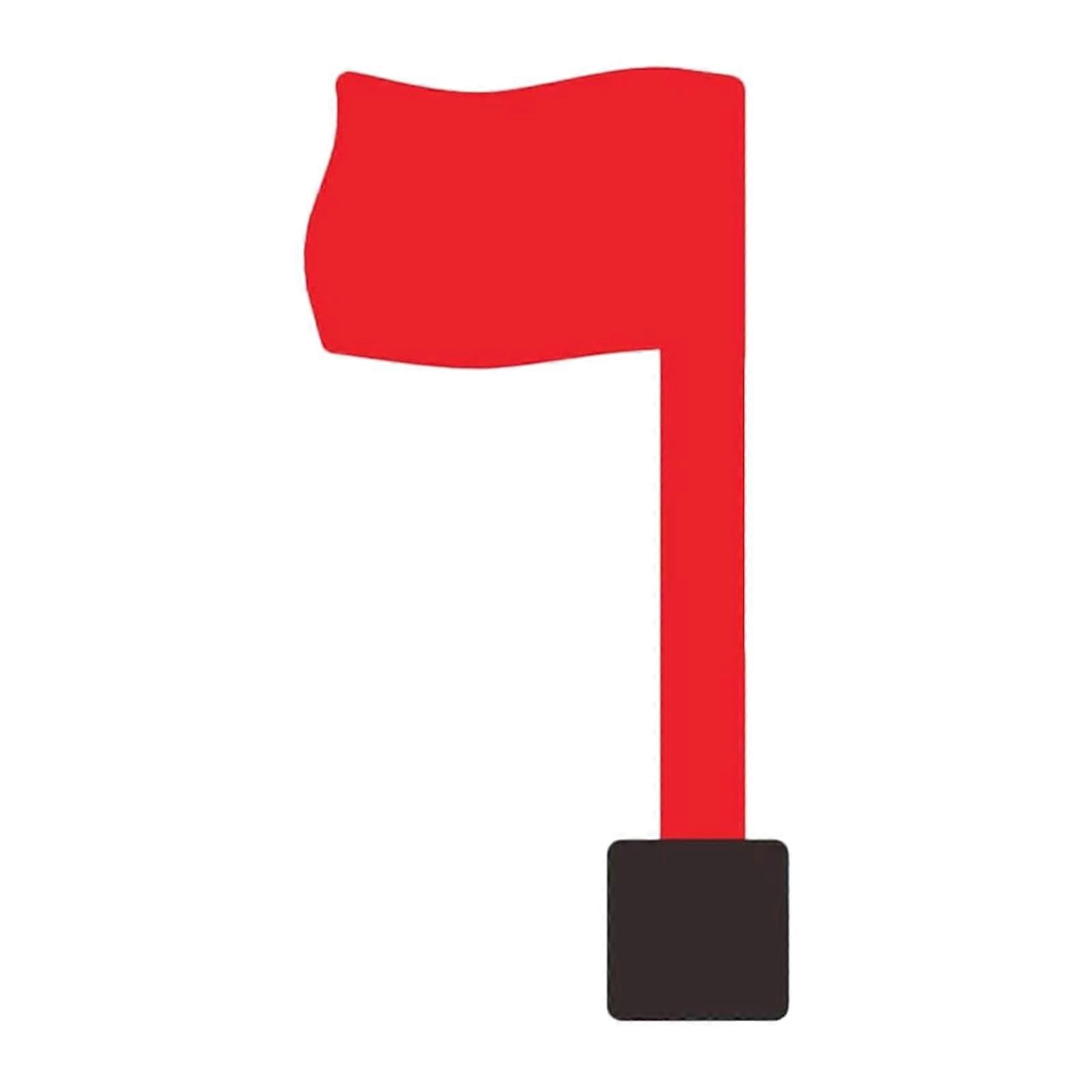 Universal Mailbox Flag Replacement Set With Double Sided Adhesive Suitable For All Weather Condition And Smooth Surfaces Multicolor