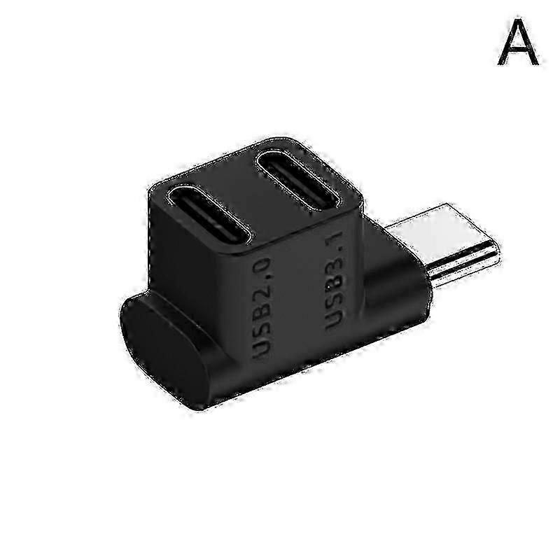 10gbps 2 In 1 Usb C Adapter 90 Degree Usb C Extender Right Angle Pd 100w Fast