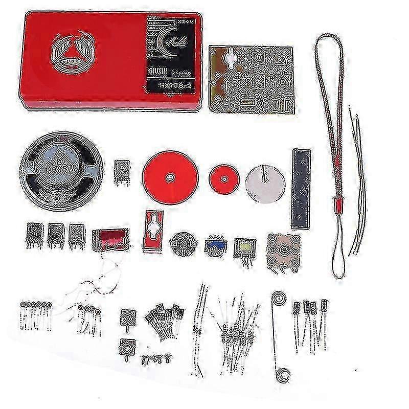 Radio Electronic DIY Kit with 7 Tubes, Hx108-2 - Ideal for Amateur Electronic Learning, Hobby Hacking & Design Projects