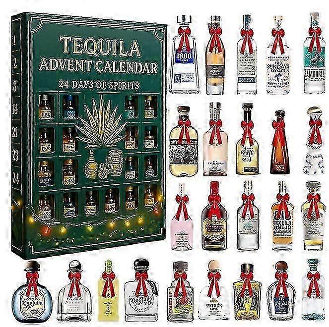 Tequila Advent Calendar, 24 Days of Spirits, Advent Calendar 2025, Each Door Opens a New Surprise, Tequila 24 Day Countdown, Christmas Countdown