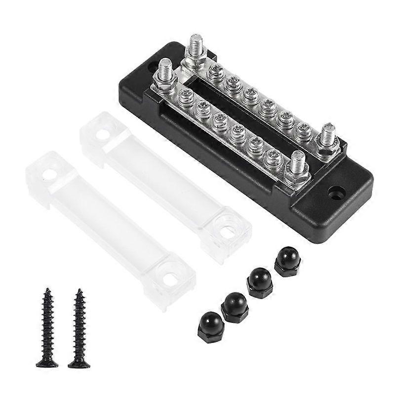 150A Busbar Terminals Block with Cover Battery Power Distribution Block 12 Way