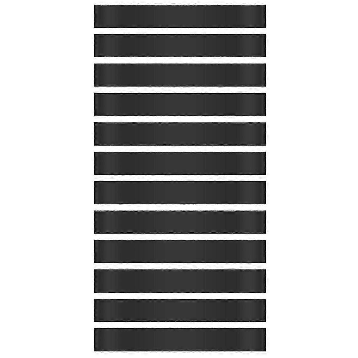 落ち着きのない足を持つ子供のための椅子用バンド 12個セット ADHD対策 教室や小学校向けの柔軟な座席 (ブラック)