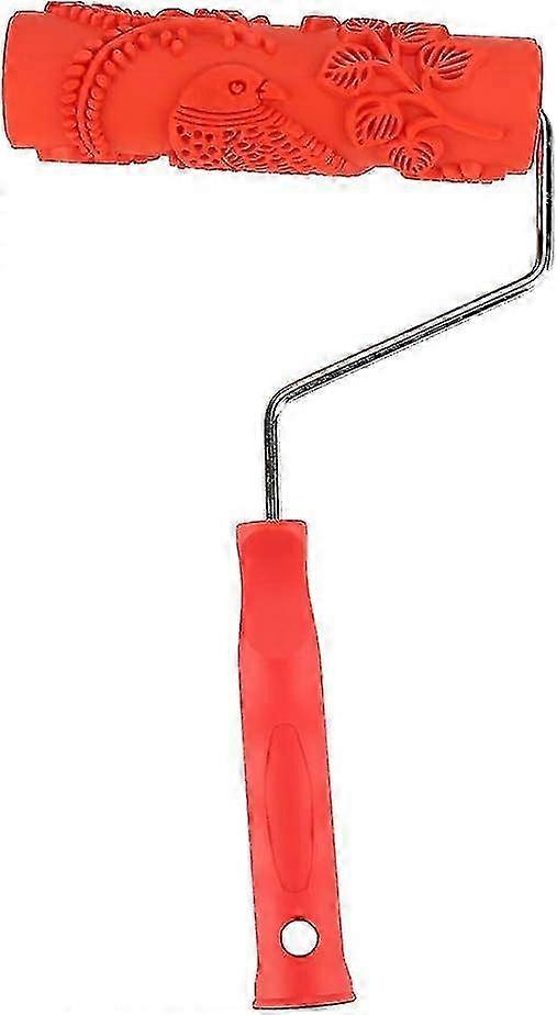 7in Painting Roller Rubber Texture Wall Printing Brush Handle