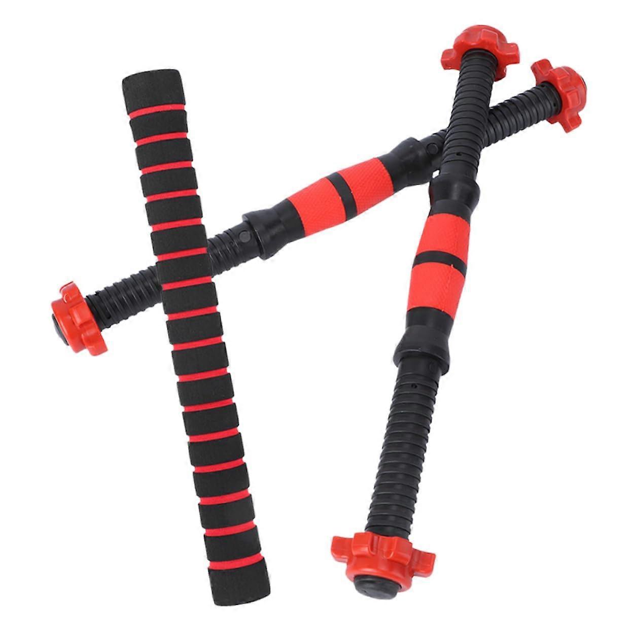 Steel Dumbbell Rod With Nuts And Connecting Bar, NonSlip Hand Dumbbells, Easy Assembly, Home And Gym Use