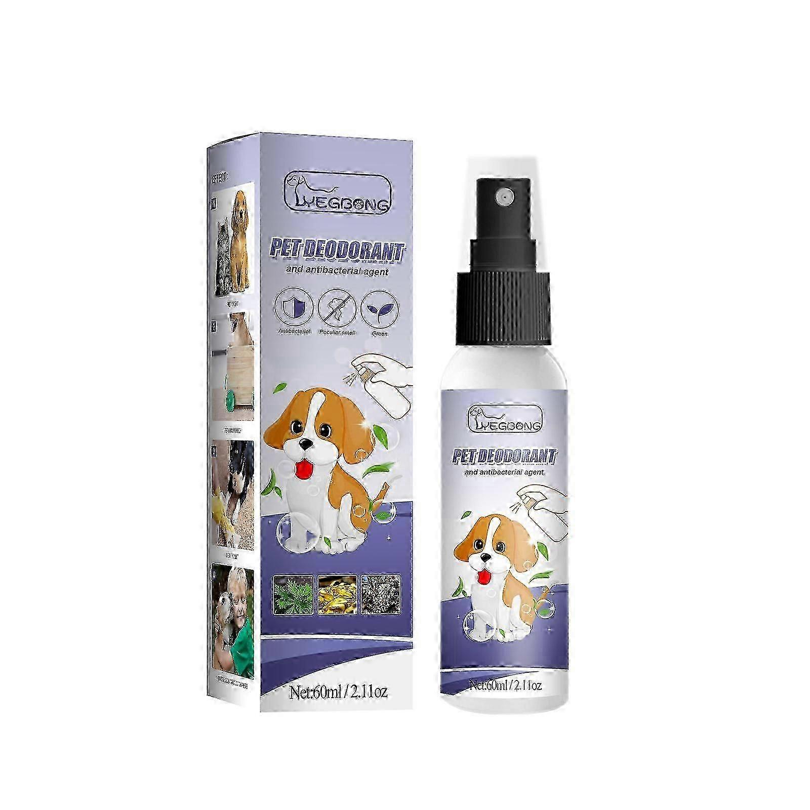 60ml Dog and Cat Deodorant With Natural Plant Formula Pet Liquid Perfume Spray To Make Your Puppy Smell Great Long-Lasting Clean