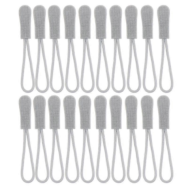 20Pcs Zipper Pulls Replacement Backpack Clothes Zip Cord Puller Slider Outdoor
