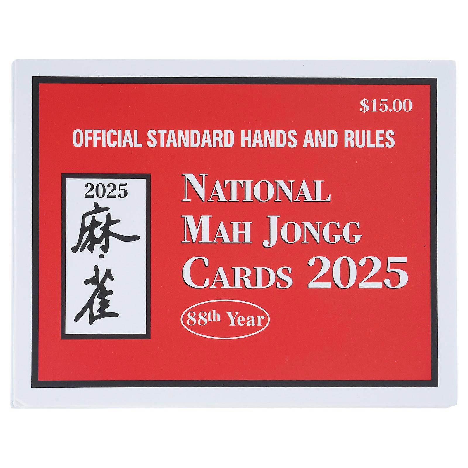 Mahjong Scorekeeping Cards Edition with Clear Markings and Sturdy Paper Materials Construction for Player Daily Use  Red 1pc
