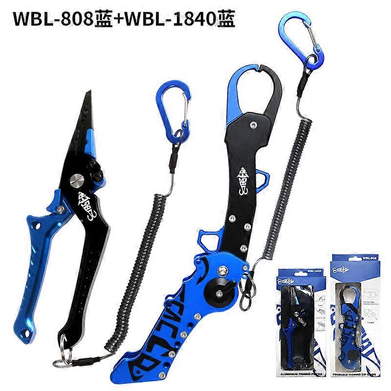Multifunksjonell fisketang, aluminiumslegering fiskeleppegrep, fiskekontroll, jiggingverktøy, WBL-808