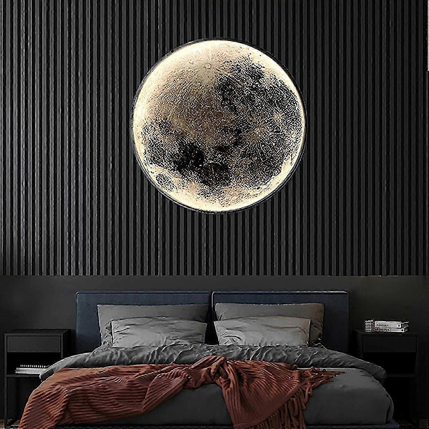 ضوء حائط داخلي ، تصميم دائري حديث 15 واط بقيادة شمعدان الجدار ، 6500 كيلو ضوء حائط قابل للتعديل بواسطة جهاز التحكم عن بعد ، أسود ، لغرفة النوم ، غرفة المعيشة ، 24 سم [ener